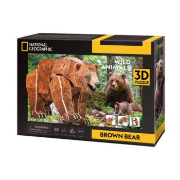 CUBICFUN PUZZLE BRAON MEDVED 