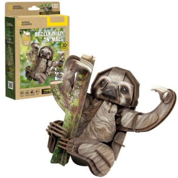 CUBIC FUN PUZZLE THREE-TOED SLOTHS DS1175H 