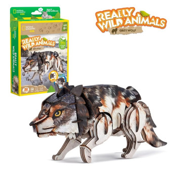 CUBIC FUN PUZZLE GREY WOLF DS1180H 
