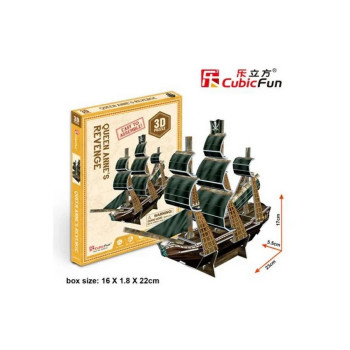 CUBIC FUN PUZZLE QUEEN ANNES REVENGE (MINI) S3031H 