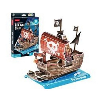 CUBIC FUN PUZZLE PIRATE SHIP W3121H 