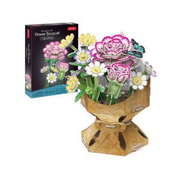 CUBIC FUN PUZZLE FLOWER BOUQUET - CARNATION W3300H 