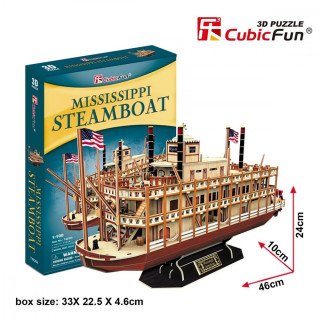 CUBICFUN PUZZLE MISSISSIPPI STEAMBOAT 