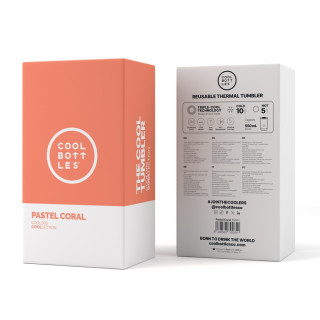 COOL BOTTLES TERMOS CASA PASTEL KORALNA 550 ML 