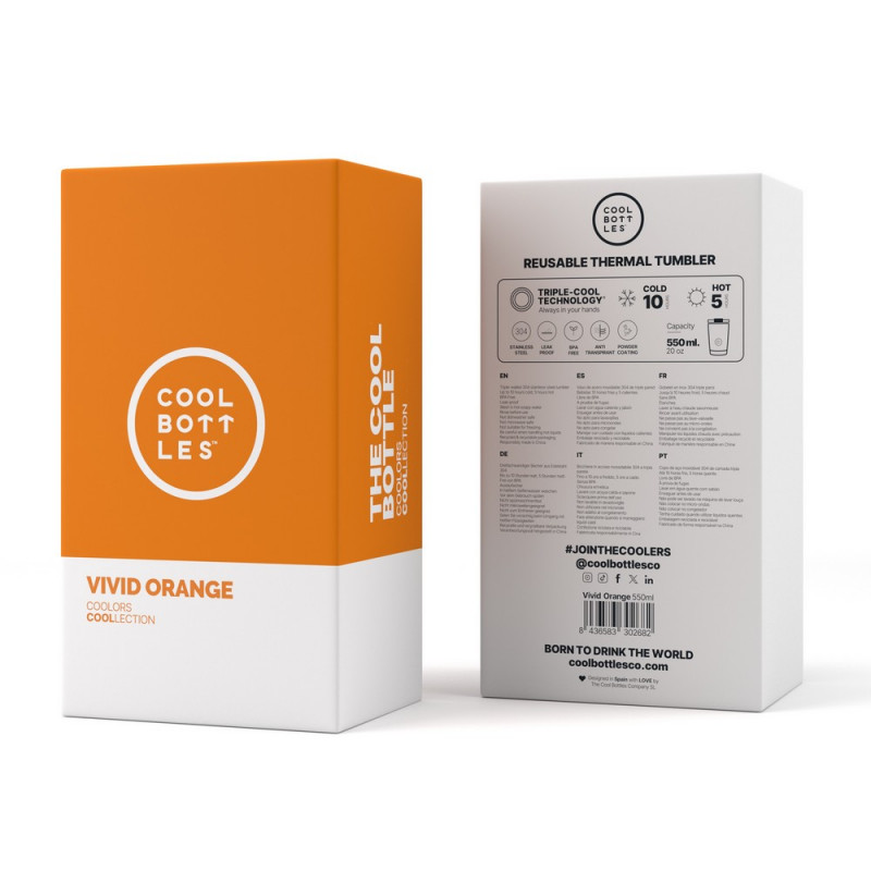 COOL BOTTLES TERMOS CASA INTENZIVNO NARANDŽASTA 550 ML 