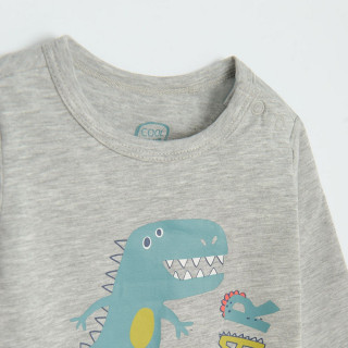 COOL CLUB BODI DUG RUKAV GREY MELANGE