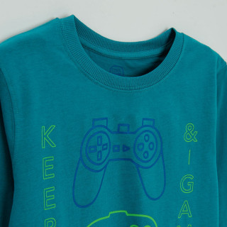 COOL CLUB MAJICA DUG RUKAV TURQUOISE