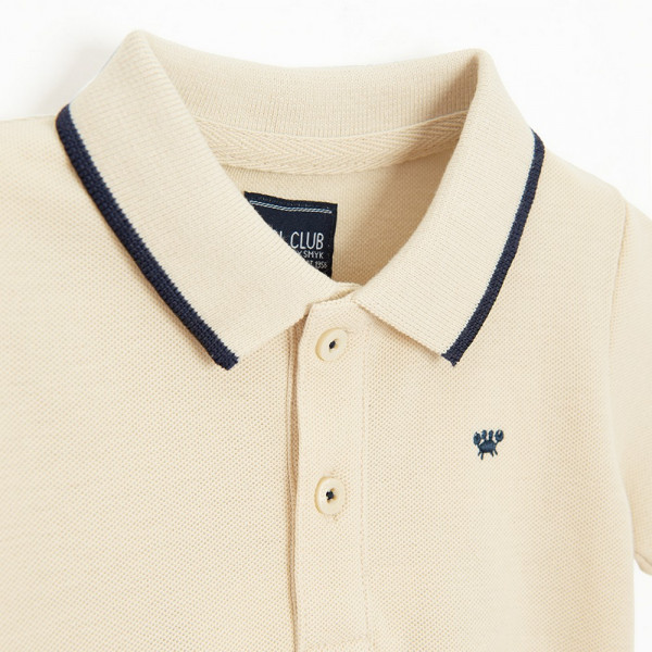 COOL CLUB MAJICA POLO KRATAK RUKAV POLOBEIGE MARITIME