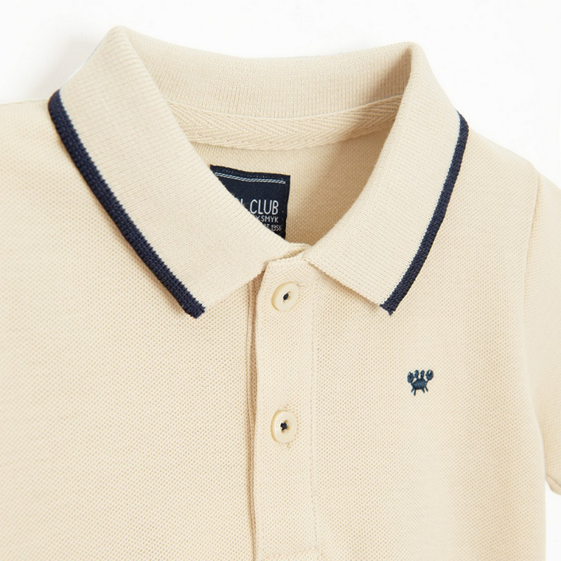 COOL CLUB MAJICA POLO KRATAK RUKAV POLOBEIGE MARITIME