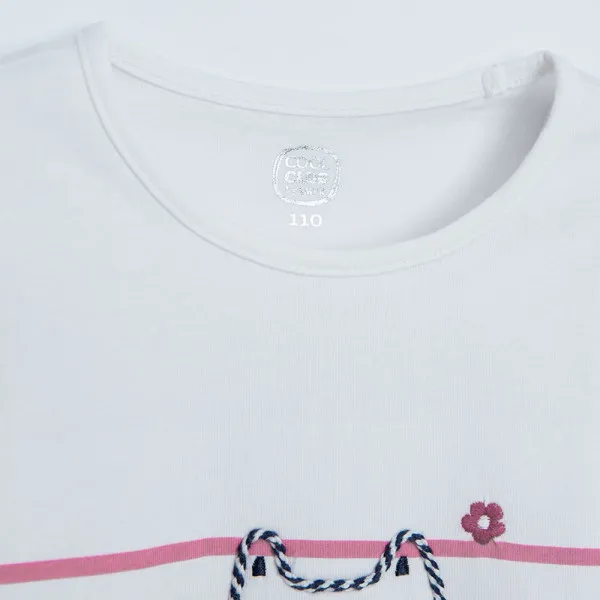 COOL CLUB MAJICA DUG RUKAV WHITE 