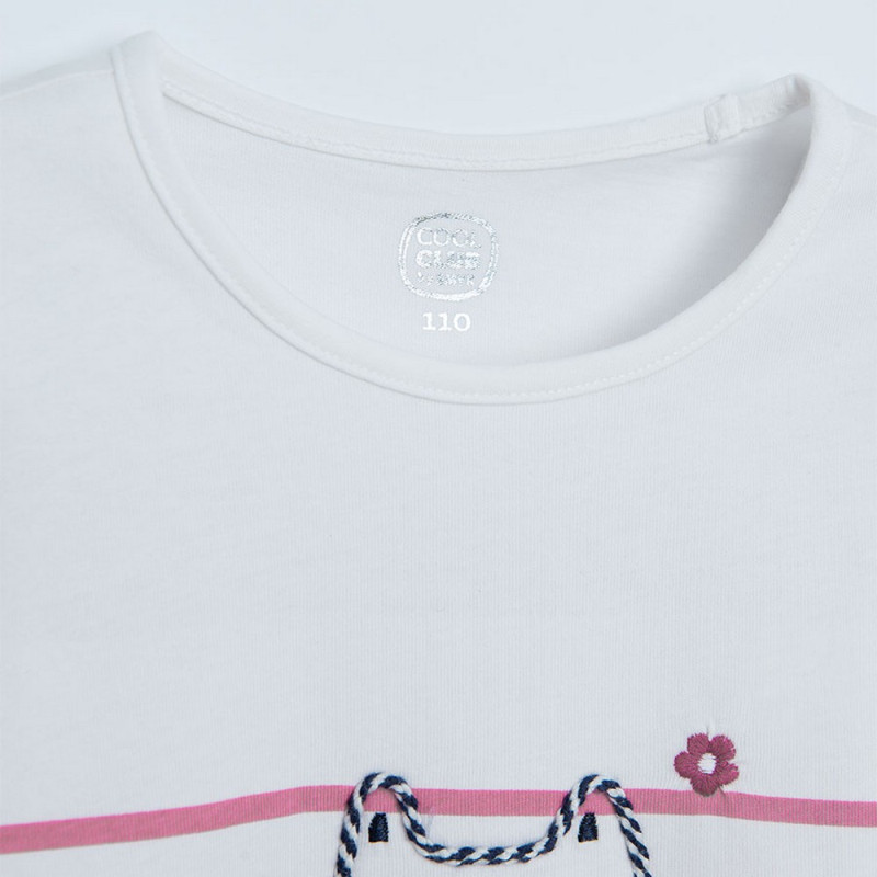 COOL CLUB MAJICA DUG RUKAV WHITE