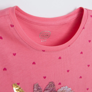 COOL CLUB MAJICA DUG RUKAV PINK