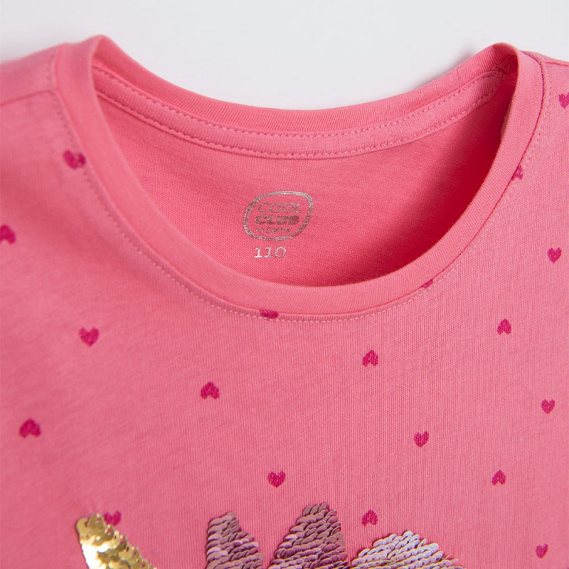 COOL CLUB MAJICA DUG RUKAV PINK