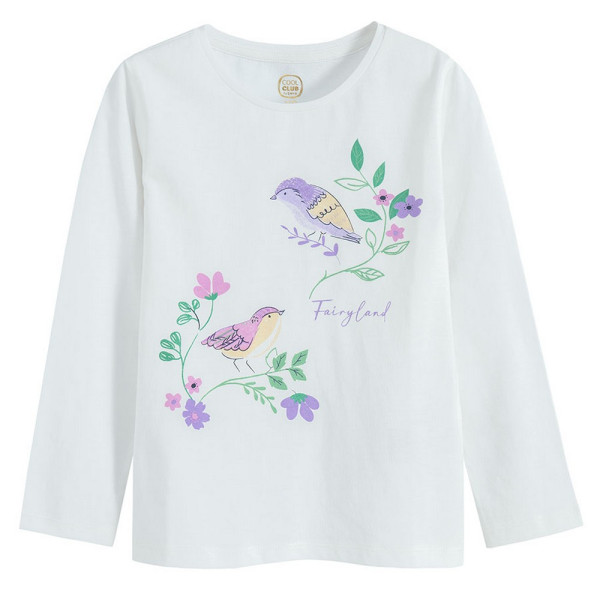 COOL CLUB MAJICA DUG RUKAV WHITE