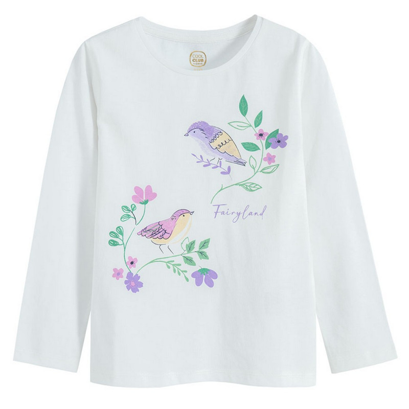 COOL CLUB MAJICA DUG RUKAV WHITE