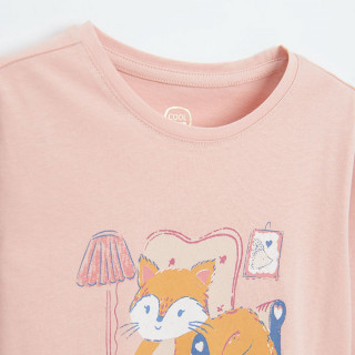 COOL CLUB MAJICA DUG RUKAV PINK