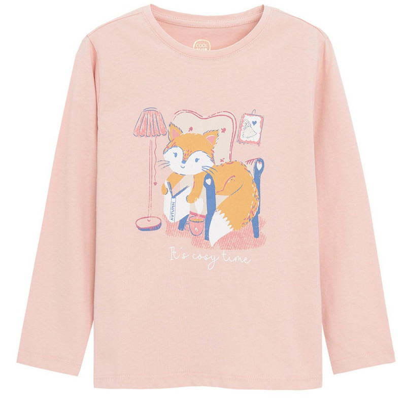 COOL CLUB MAJICA DUG RUKAV PINK