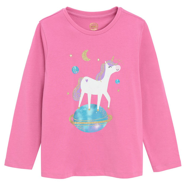 COOL CLUB MAJICA DUG RUKAV PINK