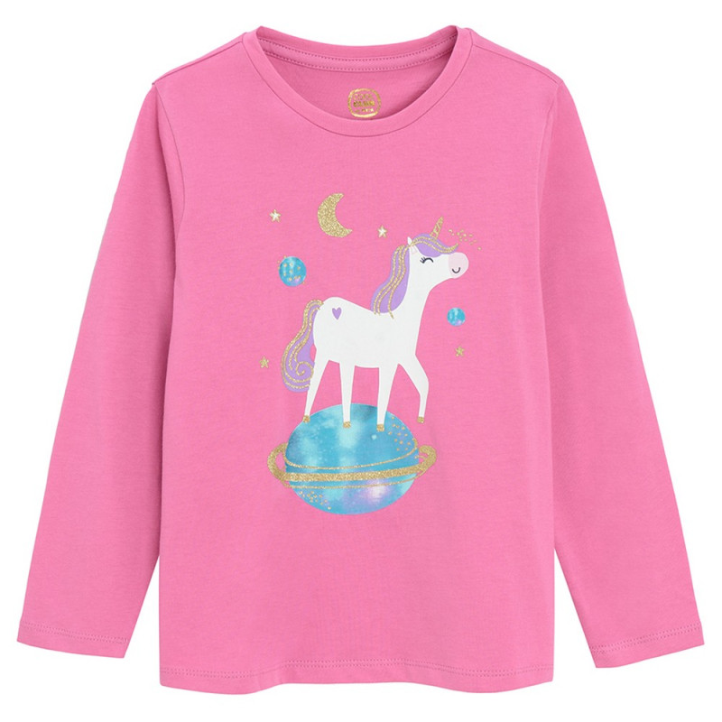 COOL CLUB MAJICA DUG RUKAV PINK
