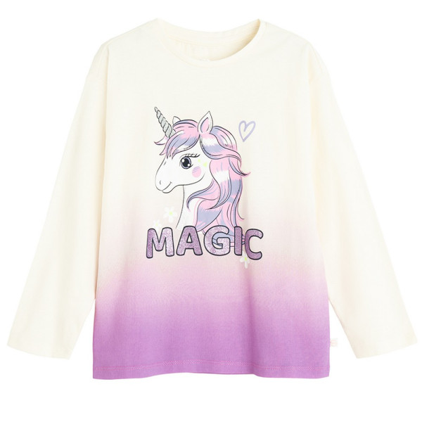 COOL CLUB MAJICA DUG RUKAV CREAMY