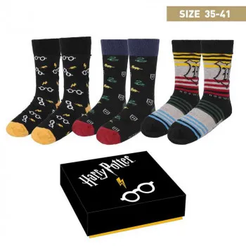 HARRY POTTER ČARAPE 3 ASST GIFT BOX 