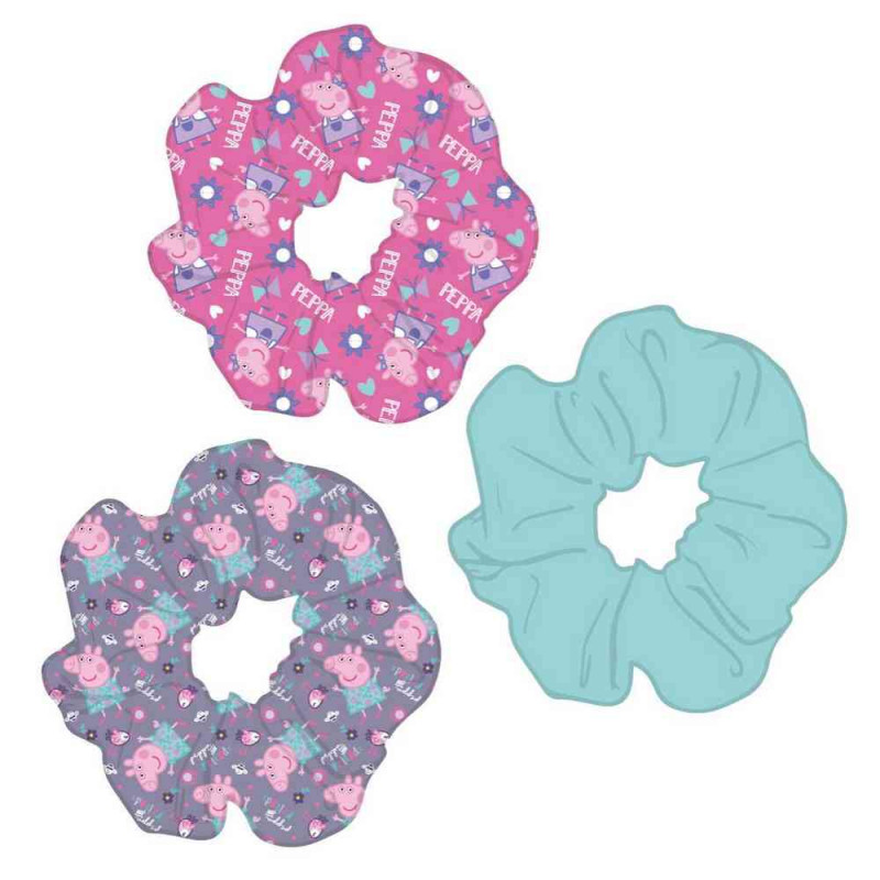 CERDA SET GUMICA ZA KOSU 3 KOM PEPPA PIG