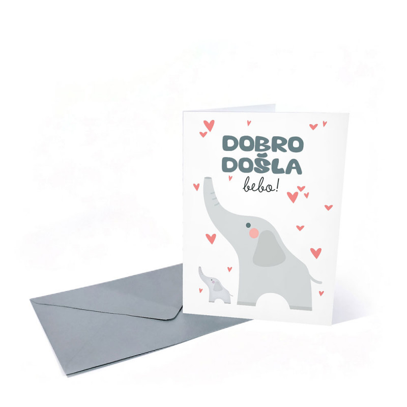 CESTITKA DOBRO DOSLA BEBO - SREBRO