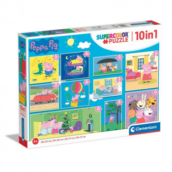 CLEMENTONI PUZZLE 10 IN 1 PEPPA PIG 