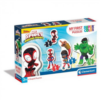 MY FIRST PUZZLES 3-6-9-12 SPIDEY MARVEL 