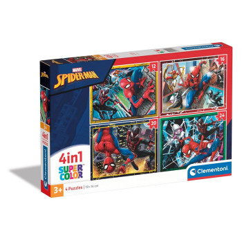 CLEMENTONI PUZZLE 4 U 1 SPIDERMAN 