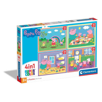 CLEMENTONI PUZZLE 4U1 PEPPA PIG 