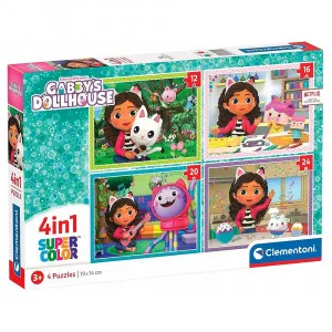CLEMENTONI PUZZLE 4U1 GABBYS DOLLHOUSE