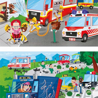 CLEMENTONI PUZZLE 2X60 RESCUE HEROES