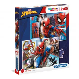 CLEMENTONI PUZZLE 2X60 SPIDER-MAN