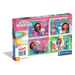 CLEMENTONI PUZZLE GABINA ČAROBNA KUĆICA 4 U 1 