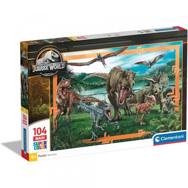 CLEMENTONI PUZZLE 104 JURASTIC WORLD 