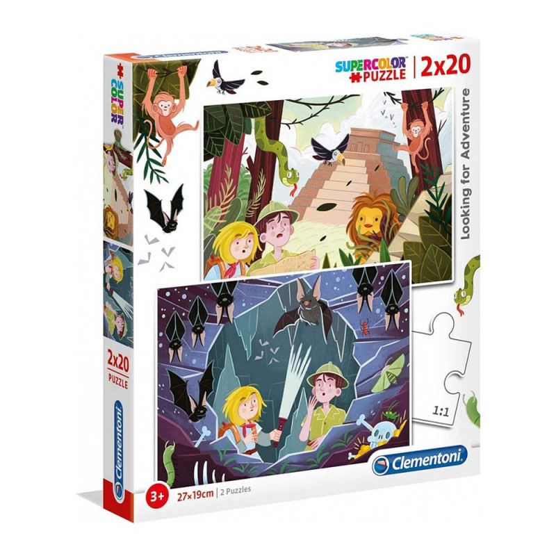 CLEMENTONI PUZZLE 2X20 LOOKING FOR ADVENTURE - NOLI 2020