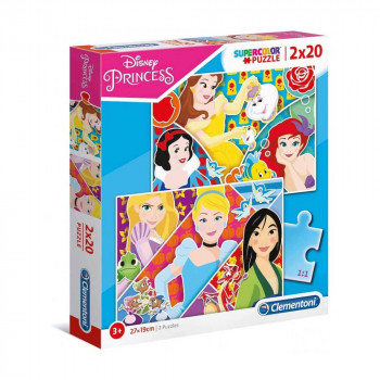 CLEMENTONI PUZZLE 2X20 PRINCESS 2020 