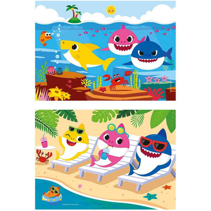 CLEMENTONI PUZZLE 2X20 BABY SHARK