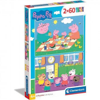 CLEMENTONI PUZZLE 2X60 PEPPA PIG 