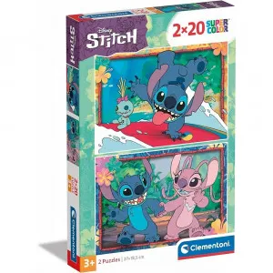 CLEMENTONI PUZZLE 2X20 DISNEY STITCH