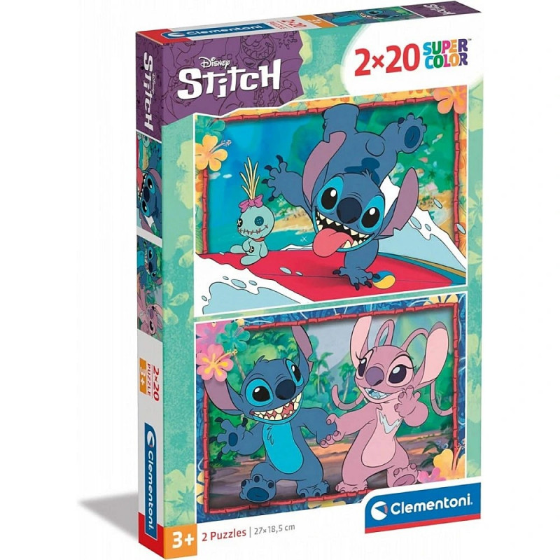 CLEMENTONI PUZZLE 2X20 DISNEY STITCH