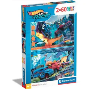 CLEMENTONI PUZZLE 2X60 HOT WHEELS