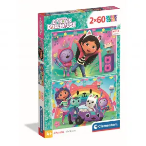 CLEMENTONI PUZZLE 2X60 GABBYS DOLLHOUSE