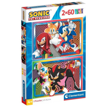 CLEMENTONI PUZZLE 2X60 SONIC 2025 