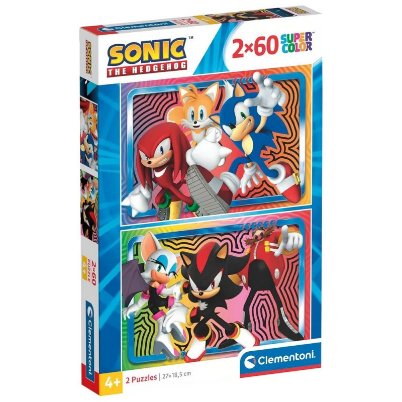 CLEMENTONI PUZZLE 2X60 SONIC 2025 