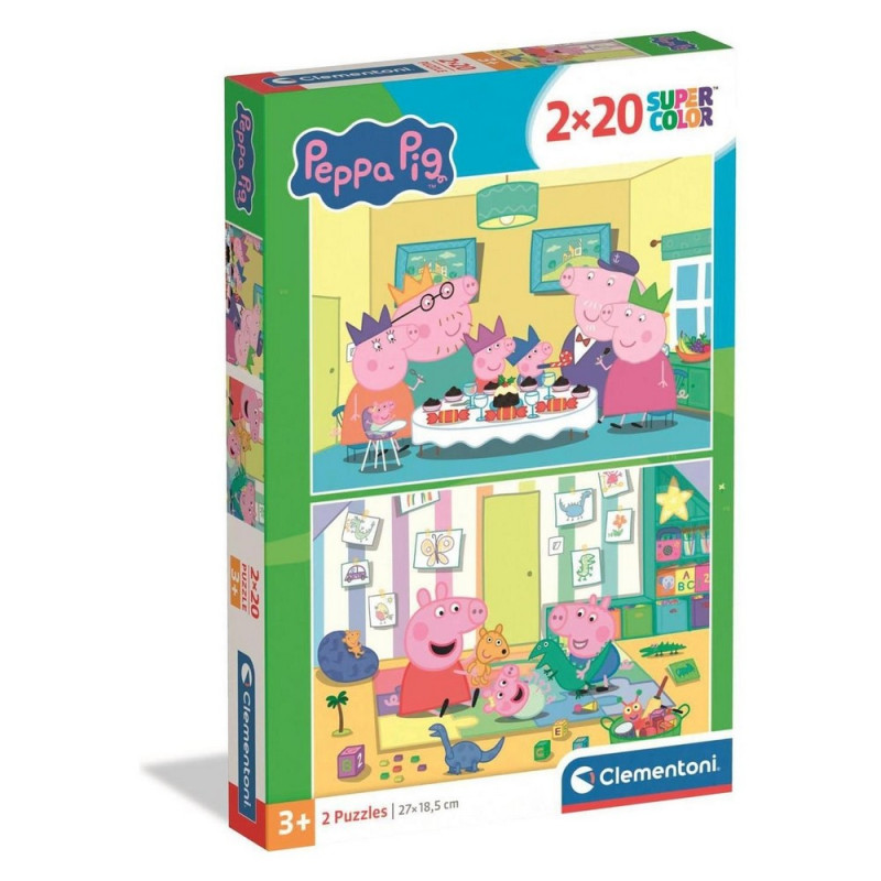 CLEMENTONI PUZZLE 2X20 PEPPA PIG 
