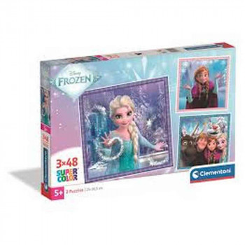 CLEMENTONI PUZZLE 3X48 SQUARE FROZEN 2025 