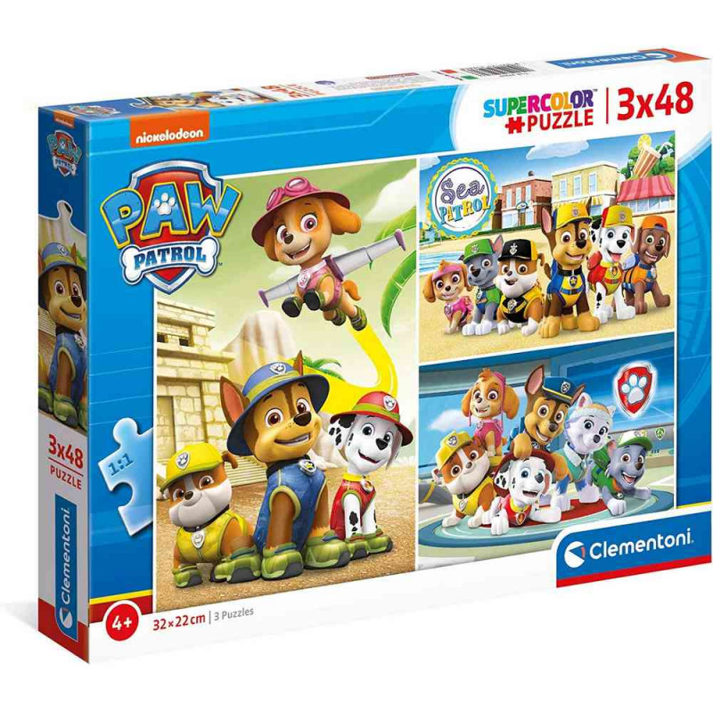 CLEMENTONI PUZZLE 3X48 PAW PATROL