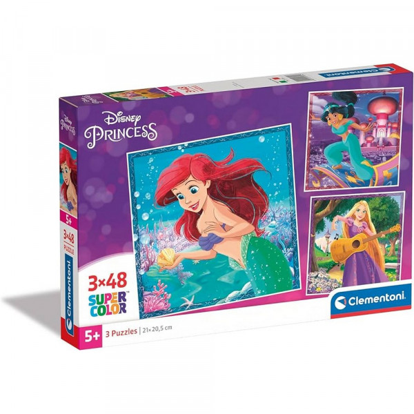 CLEMENTONI PUZZLE 3X48 DISNEY PRINCESS 